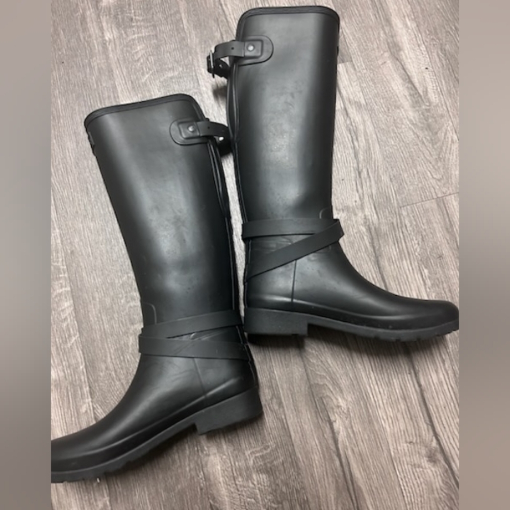 🆕 HUNTER "REFINED TALL WELLINGTON BOOTS - Picture 5 of 13
